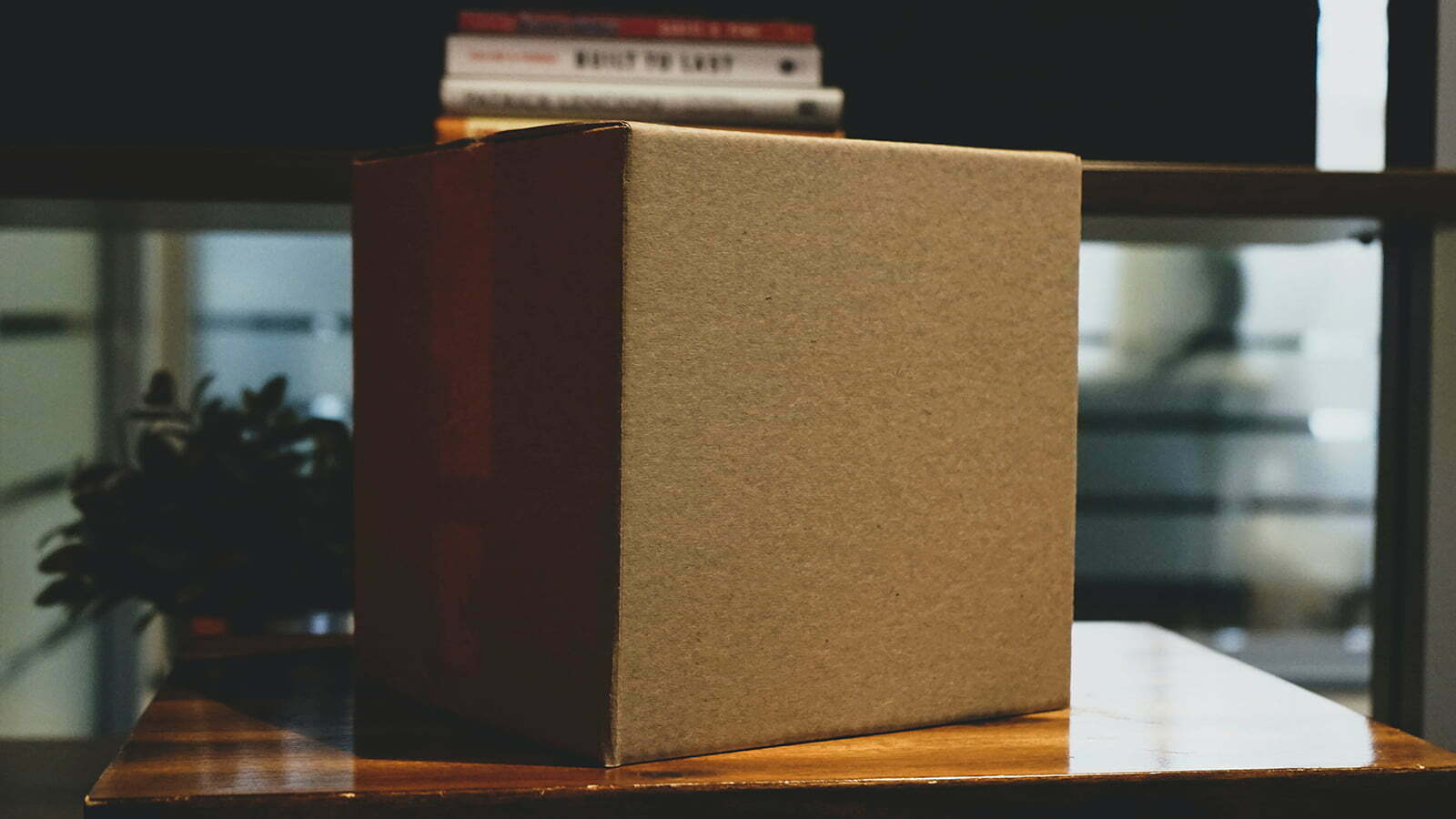 Cardboard box ready for packing